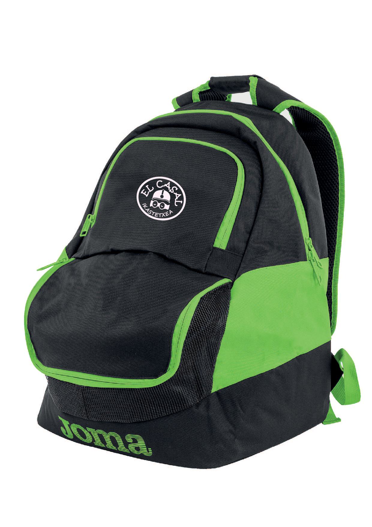 Mochila Diamond II negro verde fluor